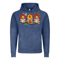 Vintage Denim firefighter gnomes Vintage Hoodie - Zillion Design Studio