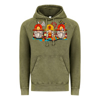Vintage Olive firefighter gnomes Vintage Hoodie - Zillion Design Studio