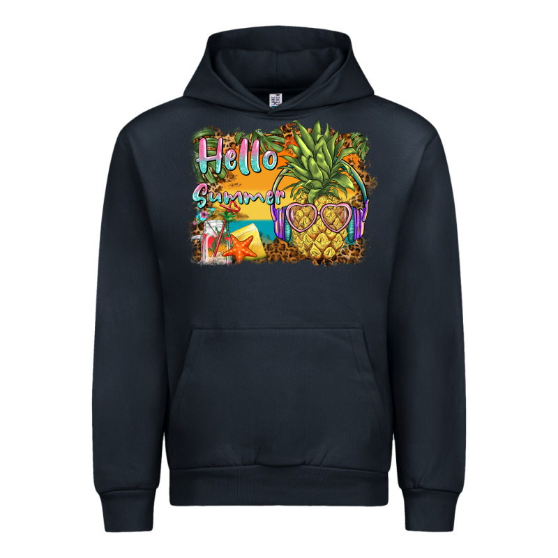 Hello Summer Pineapple Urban Hoodie by BarkalooDesign | Teevron