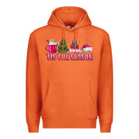 Carrot tis the season pink christmas Premium Hoodie - MaliasSmallBusiness