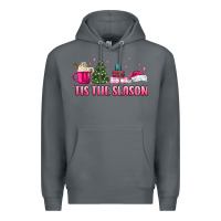 Rock tis the season pink christmas Premium Hoodie - MaliasSmallBusiness