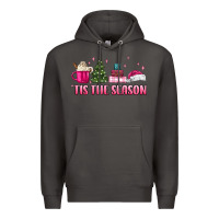 Smoke tis the season pink christmas Premium Hoodie - MaliasSmallBusiness