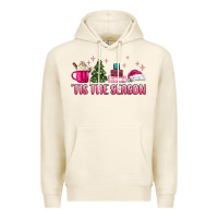 Tofu tis the season pink christmas Premium Hoodie - MaliasSmallBusiness