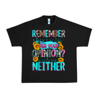 Black remember when i asked for your opinion Urban Heavy Tee - Zillion Design Studio