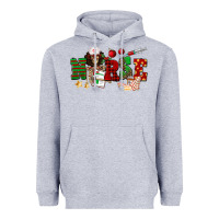 Heather Grey Christmas Nurse Heavyweight Hoodie - NancyCooperArtShop