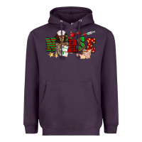 Plum Christmas Nurse Heavyweight Hoodie - NancyCooperArtShop