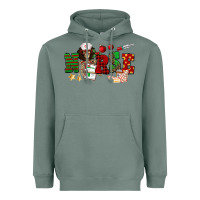 Sage Christmas Nurse Heavyweight Hoodie - NancyCooperArtShop