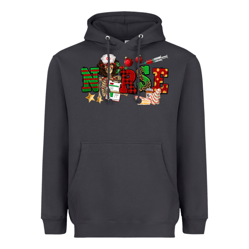 Christmas Nurse Heavyweight Hoodie by NancyCooperArtShop | Teevron