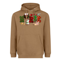 Toasted Coconut Christmas Nurse Heavyweight Hoodie - NancyCooperArtShop