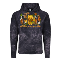 Cloud Black With god all things are possible with sunflower Vintage Hoodie - texasbilliewilder