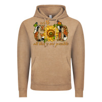 Vintage Coffee With god all things are possible with sunflower Vintage Hoodie - texasbilliewilder