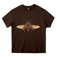 Chocolate Brown acrocinus beetle with wings Heavy Core Tee - LillyAllenDesigns