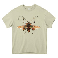 Mossy acrocinus beetle with wings Heavy Core Tee - LillyAllenDesigns
