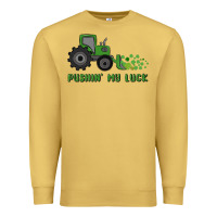 Antique Gold pushin' my luck Premium Sweatshirt - MaliasSmallBusiness