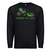 Black pushin' my luck Premium Sweatshirt - MaliasSmallBusiness