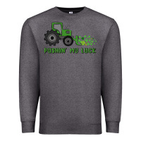 Charcoal Heather pushin' my luck Premium Sweatshirt - MaliasSmallBusiness