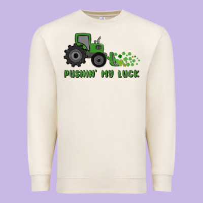 Pushin' My Luck Premium Sweatshirt Designed By Maliassmallbusiness