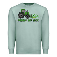Seafoam pushin' my luck Premium Sweatshirt - MaliasSmallBusiness