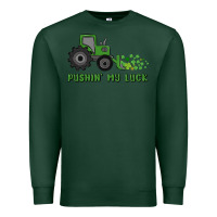 Sports Green pushin' my luck Premium Sweatshirt - MaliasSmallBusiness