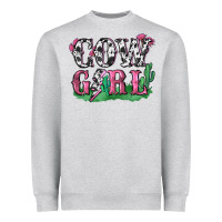 Heather Grey cowgirl lightning bolt Heavyweight Sweatshirt - Zillion Design Studio