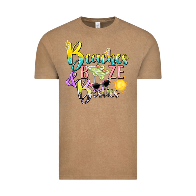 Beaches Booze And Besties Tbw Vintage Tee by texasbilliewilder | Teevron