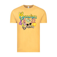 Vintage Mustard beaches booze and besties tbw Vintage Tee - texasbilliewilder