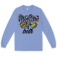 Colony Blue mama of both Long Sleeve Tee - CowhideDigitalArt