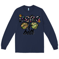 Navy mama of both Long Sleeve Tee - CowhideDigitalArt