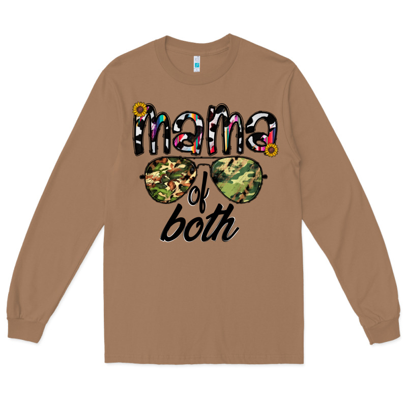 Mama Of Both Long Sleeve Tee by CowhideDigitalArt | Teevron