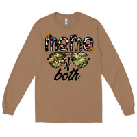 Toasted Coconut mama of both Long Sleeve Tee - CowhideDigitalArt