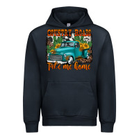 Navy country roads take me home old western truck Urban Hoodie - Jasminsmagicworld