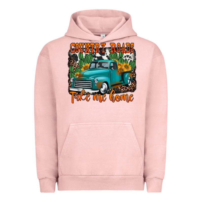 Country Roads Take Me Home Old Western Truck Urban Hoodie by Jasminsmagicworld | Teevron