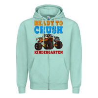 Seafoam ready to crush kindergarten Zipper Hoodie - Artiststas