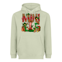 Matcha Christmas mini Elf Heavyweight Hoodie - NancyCooperArtShop