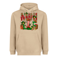 Mushroom Christmas mini Elf Heavyweight Hoodie - NancyCooperArtShop