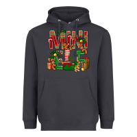 Smoke Christmas mini Elf Heavyweight Hoodie - NancyCooperArtShop