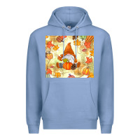 Colony Blue fall gnome Premium Hoodie - MaliasSmallBusiness