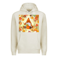 Oatmeal Heather fall gnome Premium Hoodie - MaliasSmallBusiness