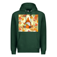 Sports Green fall gnome Premium Hoodie - MaliasSmallBusiness