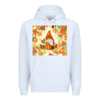 White fall gnome Premium Hoodie - MaliasSmallBusiness