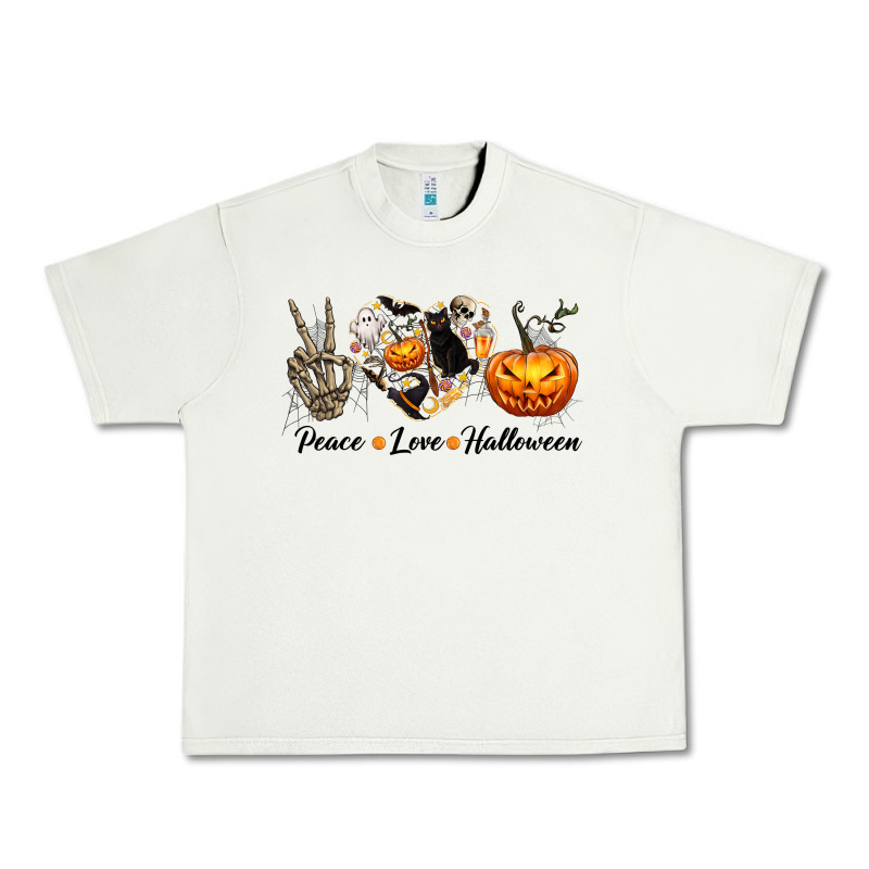 Peace Love Halloween Urban Heavy Tee by texasbilliewilder | Teevron