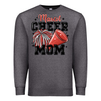 Charcoal Heather mascot cheer mom Premium Sweatshirt - MaliasSmallBusiness