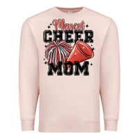 Pale Pink mascot cheer mom Premium Sweatshirt - MaliasSmallBusiness