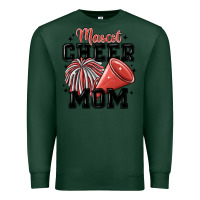 Sports Green mascot cheer mom Premium Sweatshirt - MaliasSmallBusiness