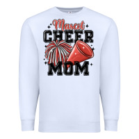 White mascot cheer mom Premium Sweatshirt - MaliasSmallBusiness