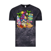 Cloud Black beach gnome Vintage Tee - texasbilliewilder
