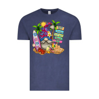 Vintage Denim beach gnome Vintage Tee - texasbilliewilder