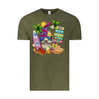 Vintage Olive beach gnome Vintage Tee - texasbilliewilder