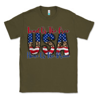 Army Green land of the free usa Classic Tee - RacoonDesign