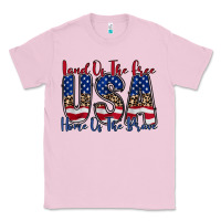 Bubblegum Pink land of the free usa Classic Tee - RacoonDesign
